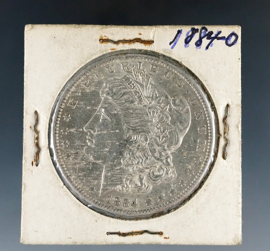 1884-O Morgan Silver Dollar AU