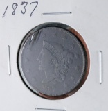 1837 US Large Cent VF Details Lite Environmental Damage
