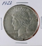 1923 Peace Silver Dollar AU