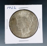 1922 Peace Silver Dollar AU