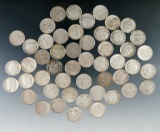 50 Assorted Roosevelt Silver Dimes G-AU