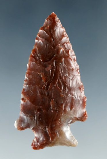 1 1/2" Cornernotch made from Agate, found near the Columbia River.