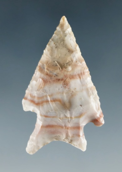 1 3/8" fishtail bird point made from Agate, found near the Columbia River.