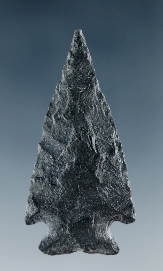 1 3/8" Cornernotch made from Basalt, found near the Columbia River.