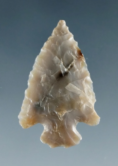 1" Cornernotch Gempoint made from translucent Agate, found near the Columbia River.
