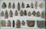 Group of 26 assorted artifacts found in Cattaraugus County New York. Largest is 2 5/16
