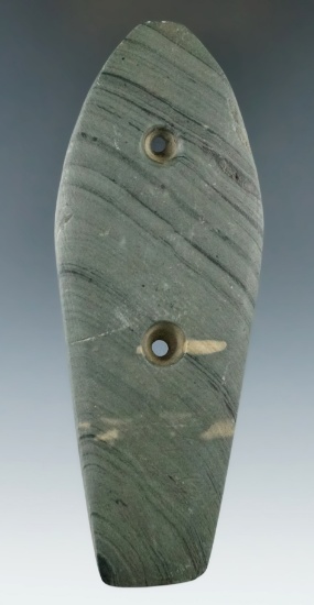 4 3/4" Glacial Kame Sandal Sole Gorgetfound May 19, 1963 Wood Co., Ohio.