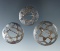 Pictured! Set of three nice Trade Brooches, largest is 1 1/2