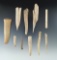 10 assorted Bone artifacts, largest is 3 11/16