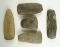 Set of five assorted New York Celts, largest is 4 13/16