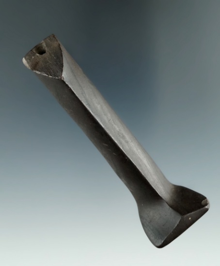 3 1/2" drilled Birdstone with ancient break at the base of the neck area found in New York.