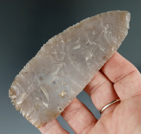 Beautiful material on this 4" Semi-translucent Agate Knife found near the Columbia River.