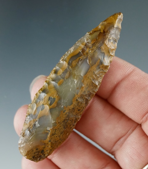 Unique material on this 2 1/2" Cascade made from Agate, found near the Columbia River.