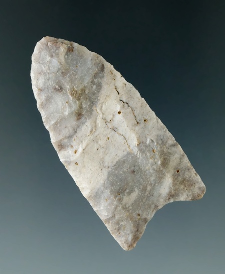 1 15/16" Paleo Fluted Clovis made from Coshocton Flint found in Muskingum Co., Ohio.