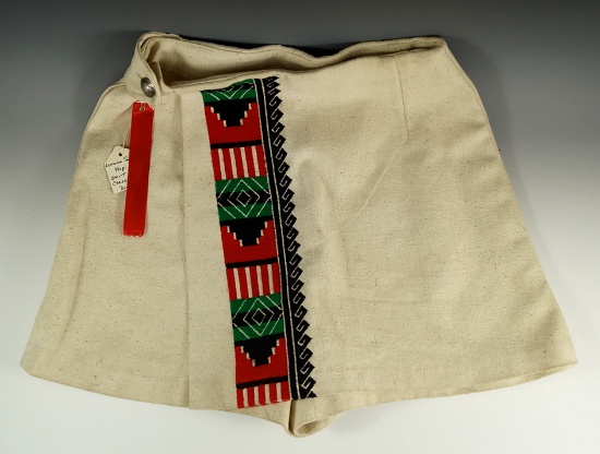 Hopi Skirt made by L. Sandoval which won a 2nd place award at the 1972 Indian Arts Exhibition.