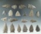 Group of 20 assorted points found near the upper Susquehanna, Otsego County NY.