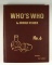 Hardback Book: Who's Who #6, first edition.