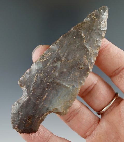 3 11/16" Stemmed Knife made from beautiful Sonora Flint, found in Hardin County Ohio.