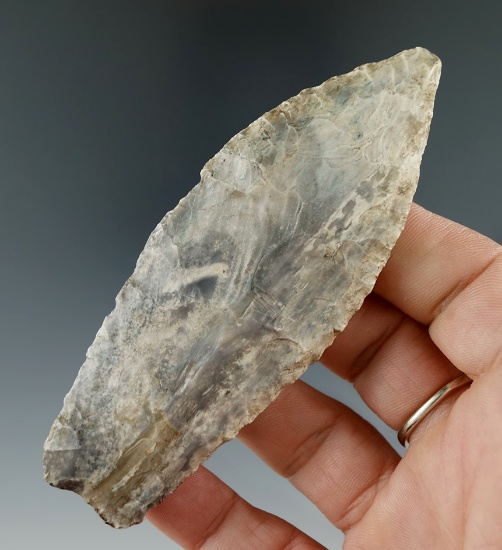 3 15/16" Sedalia made from attractive Jefferson City chert found in Arthur County Illinois.