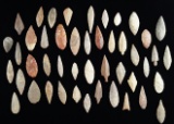 Nice large group of African Neolithic arrowheads found in the Northern Sahara Desert Region.