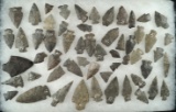 Group of 65 archaic points found in Otsego and Delaware Counties NY near the upper Susquehanna.