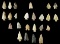 Group of 24 assorted arrowheads found in Ohio, largest is 1 5/8