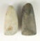 Pair of Celts in nice condition found in Hardin Co.,  Ohio, largest is 4 13/16