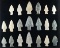 Group of 20 assorted of Ohio arrowheads, largest is 2 3/4