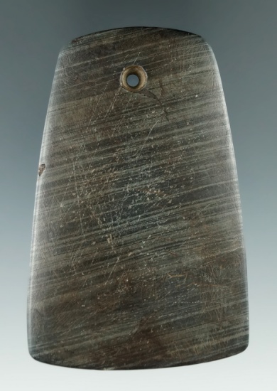 3 5/16" Woodland Trapezoidal Pendant found in Warren Co., Ohio.