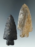 Two Archaic Heavy Duty points found in Huron and Crawford Co., Ohio. Largest is 2 5/8