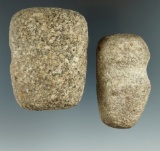 Pair of grooved Hammerstones found in the 1970s along the Black Fork River in Ashland Co.,  OH