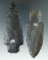 Pair of Late Adena culture Knives found in Ohio in very nice condition. Largest is 3 15/16