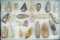 Nice assortment of 23 Flint Artifacts.  Largest is 3 3/8