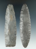 Pair of Flint Knives found in Ohio including a 4 1/4
