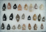 Very nice group of 24 Flint Artifacts from many locations.  Largest is 2