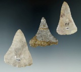 Group of Triangle points found in Ohio.  Largest is 2 9/16