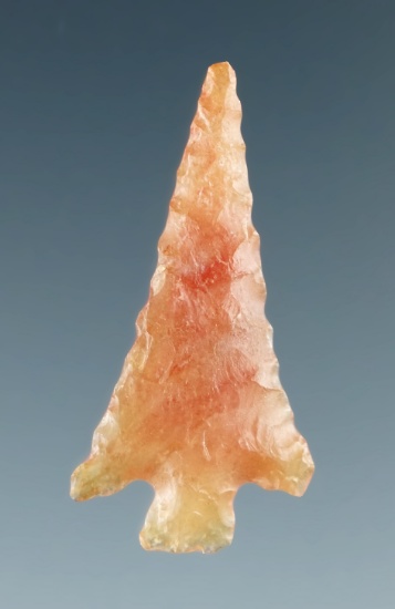 1 1/16" Rose Springs made from attractive semi translucent orange chalcedony Columbia River.