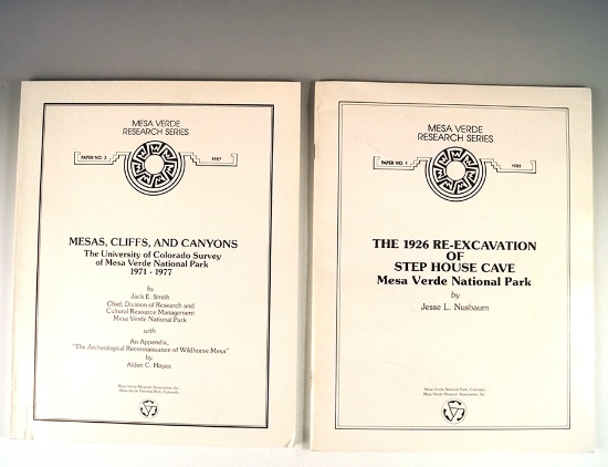 Pair of publications on sites in the Mesa Verde National Park area. Softcovers.