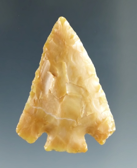 1 1/2" Quilomine Bar Point made from Translucent Caramel Agate, found near the Columbia River.