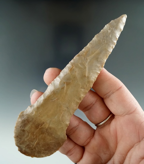 5" Cascade Knife made from Tan Agate, found near the Columbia River.