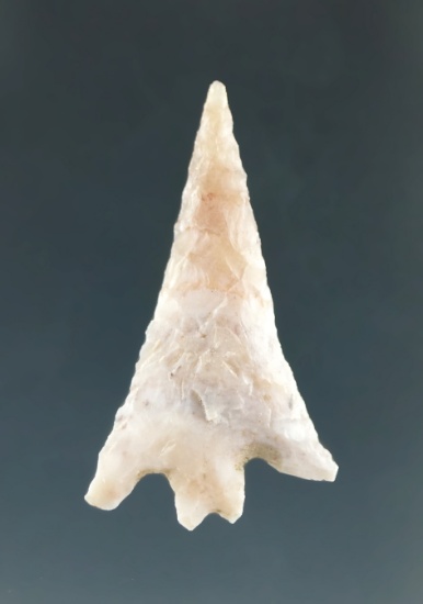 1 1/8" Columbia Plateau Split Stem made from White Agate, found near the Columbia River.