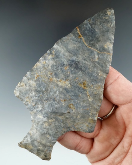 4 5/8" Ashtabula made from Coshocton Flint, found in Columbiana Co., Ohio.