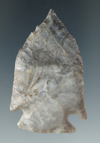 2 5/16" Pentagonal with a needle tip, found in Cochocton Co., Ohio. Ex. Dean Richards.