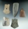 Set of five damaged Slate and Steatite Artifacts that make excellent study pieces.