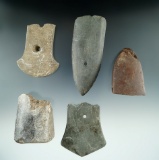 Set of five damaged Slate and Steatite Artifacts that make excellent study pieces.