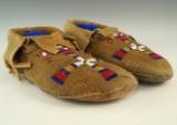 Pair of Cheyenne mens Beaded Moccasins-10