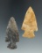Pair of Hopewell points found in Ohio, largest is 2 5/16