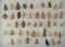 Group of 45 bird points found in various areas of the U. S. Largest is 1
