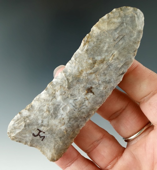 3 13/16" Paleo Knife made from Coshocton Flint found in Ohio.