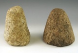 Pair of stone Pestles found in Ohio, largest is 4 1/4